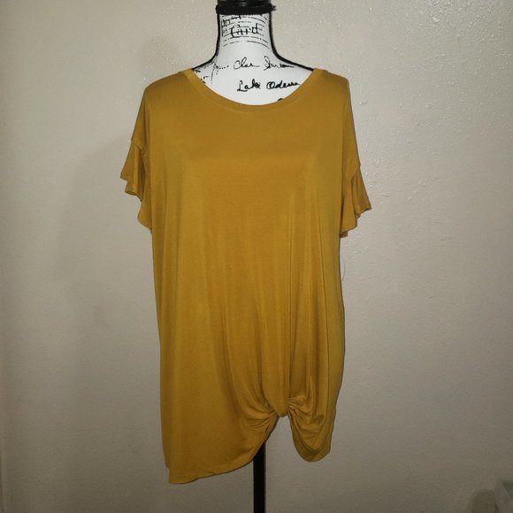 Time and Tru Tops - Time & Tru Tunic w/Knot Front Size XL (16-18)